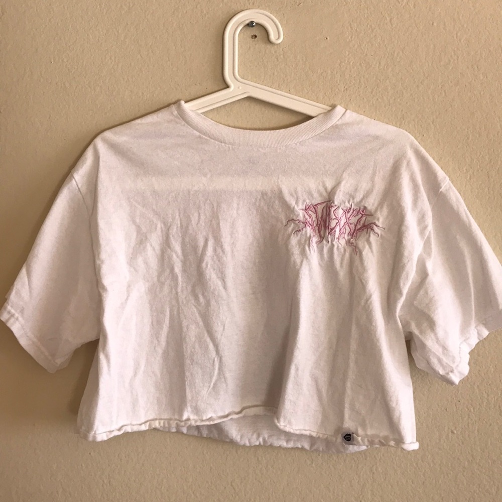 Zumiez | Swixxz pink promos white crop top